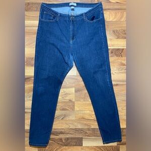 Judy Blue Jeans Womens 2XL Blue Skinny Leg Slim High Rise Medium Wash Stretch
